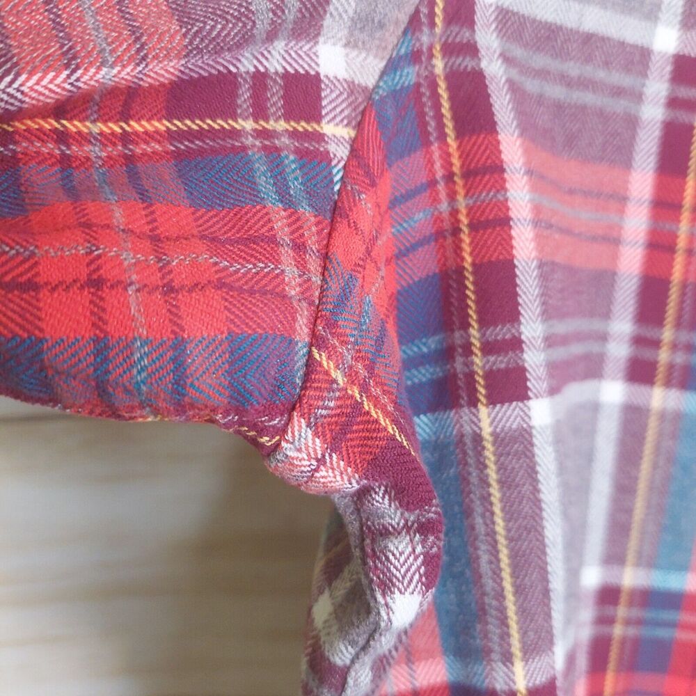 Banana Republic Men's Shirt Luxe Flannel Camden Fit Size Large Long Sleeve - Picture 5 of 7